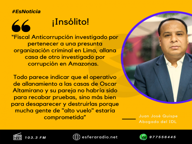 “Caso del allanamiento de las viviendas de Oscar Altamirano, es un montaje”