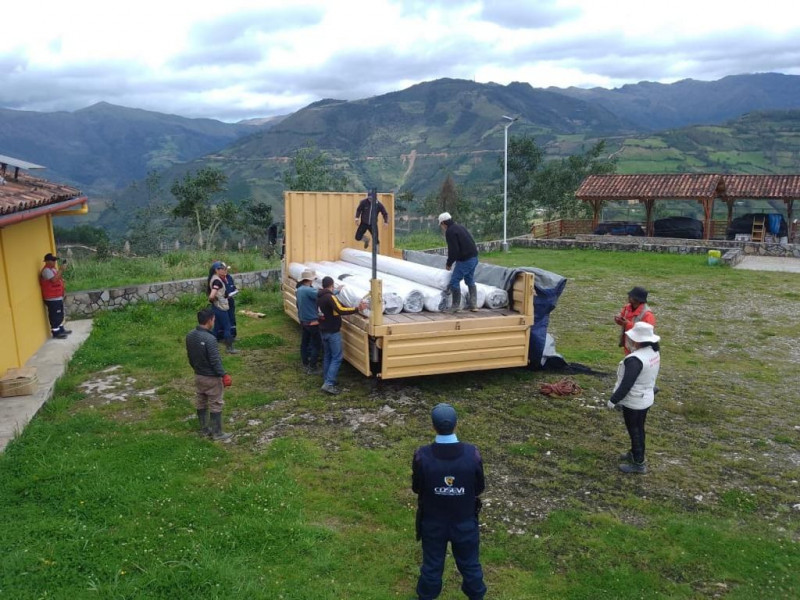 Trabajos con geomalla en kuélap comienza el 02 de mayo.