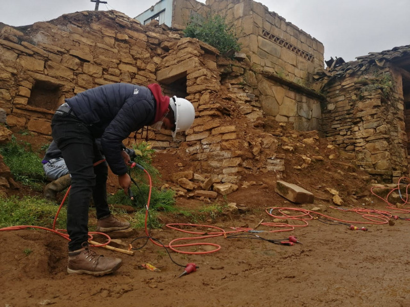 Inician trabajos en la torre exenta de la Jalca Grande.