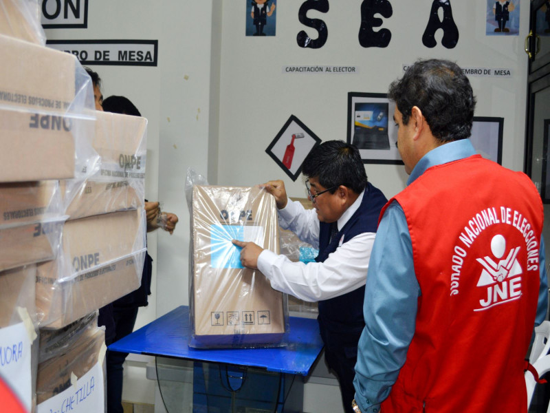 Llega material electoral para proceso electoral interno