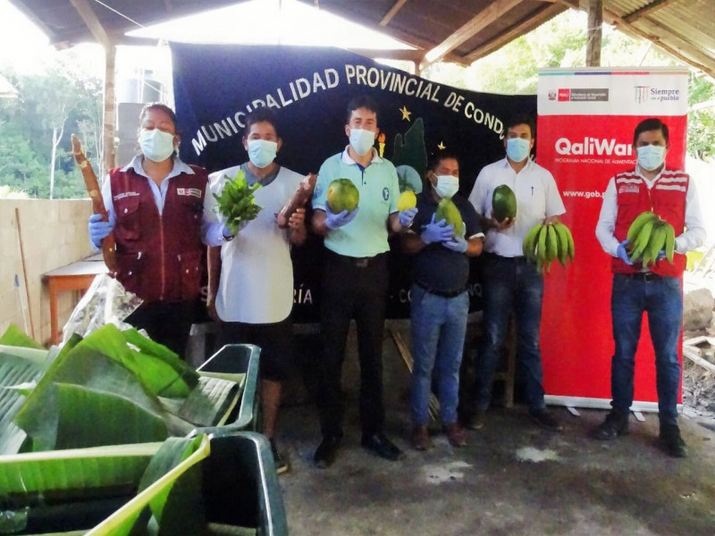 Estudiantes de comunidades nativas de Amazonas reciben alimentos frescos de la agricultura familiar