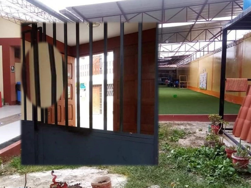 Niño queda grave al quedar atrapado entre los barrotes de acero de su Jardín.