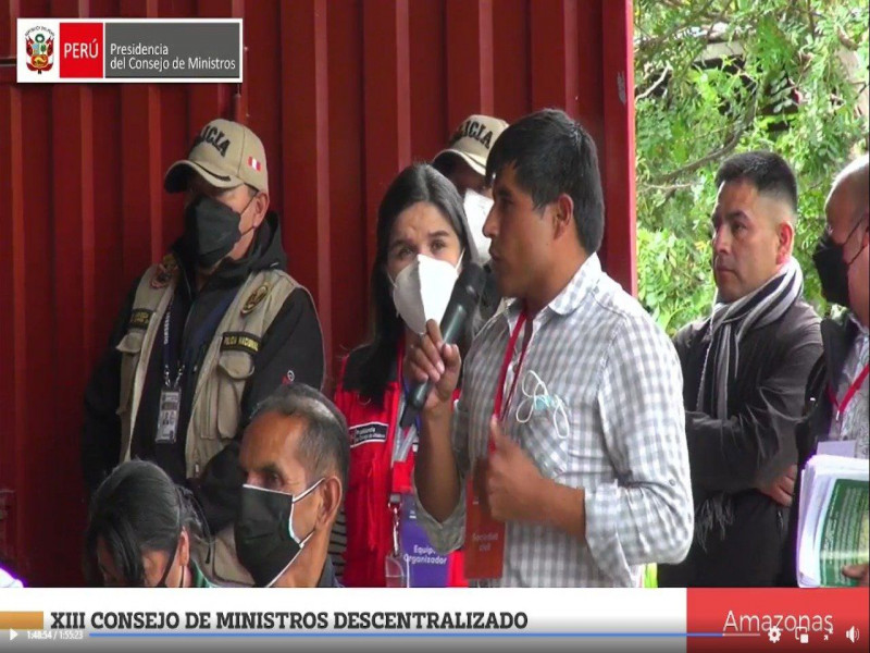 Presidente de la comunidad del tingo solicitó priorización de proyectos productivos.