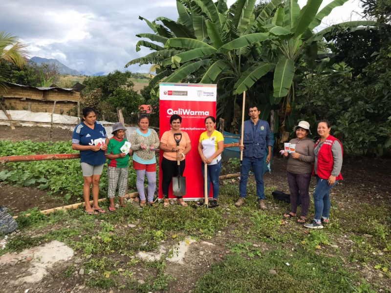 Escolares de Utcubamba contarán con biohuertos para potenciar su alimentación y aprendizaje.