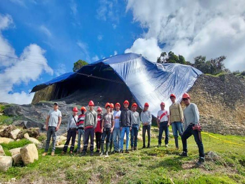 Continúan trabajos de protección del Complejo Arqueológico de Kuélap