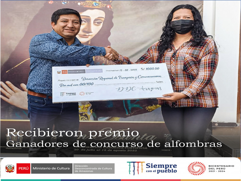DRTC ganó concurso de alfombras Virgen Asunta 2022