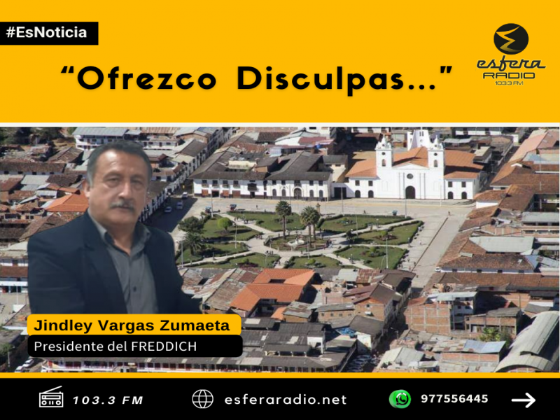 Ofrezco disculpas…