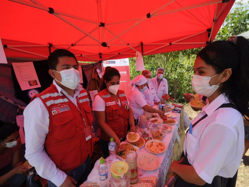Qali Warma impulsa alimentación saludable en tambos de la Amazonía