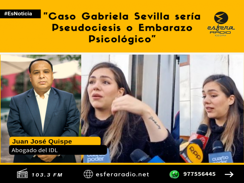 Caso Gabriela Sevilla sería Pseudociesis o Embarazo Psicológico.