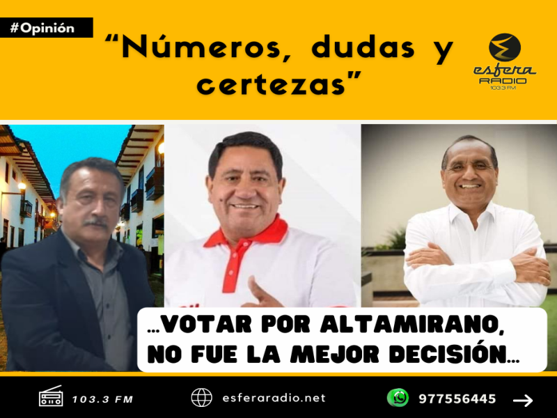 Números, dudas y certezas.