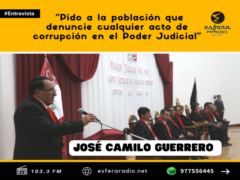 “Pido a la población que denuncie cualquier acto de corrupción en el Poder Judicial”