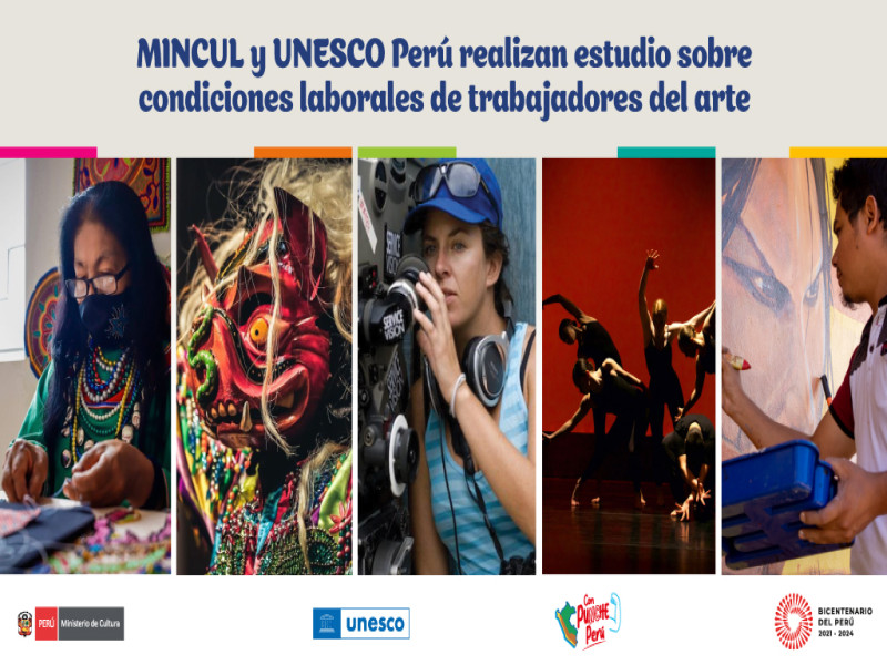 MINCUL y UNESCO Perú realizan estudio sobre condiciones laborales de trabajadores del arte