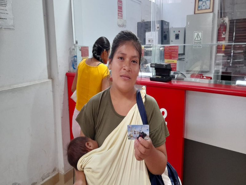 Amazonas: Más de 200 nuevas familias Awajún del programa Juntos ya cuentan con tarjeta de débito