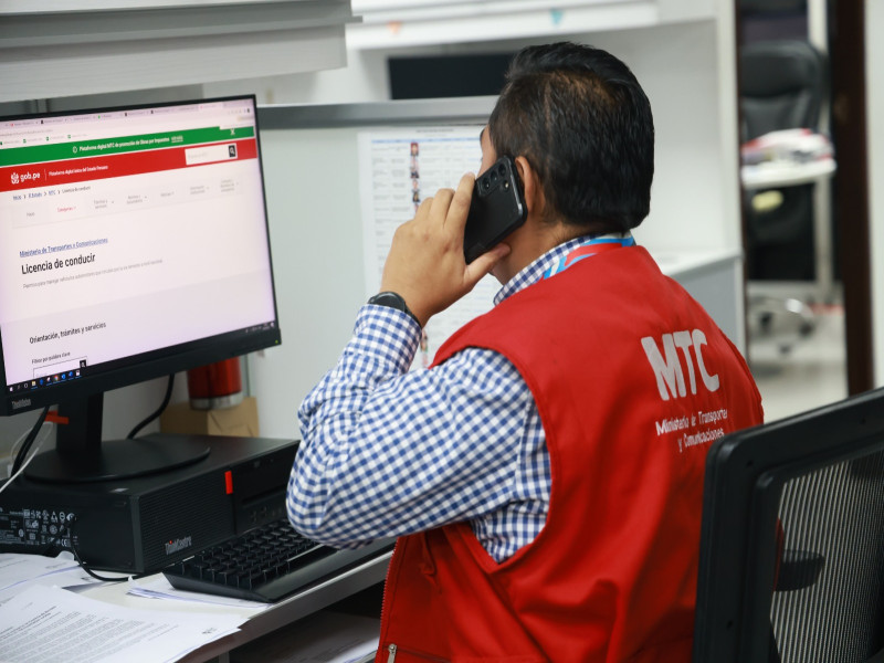 MTC ofrece servicio de orientación telefónica y virtual sobre trámites de brevetes