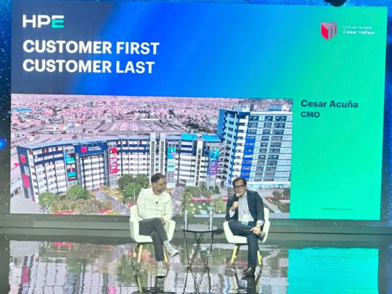 César Acuña Núñez representó a la UCV en el mayor evento global de innovación y transformación digital: HPE Discover 2025 en Las Vegas