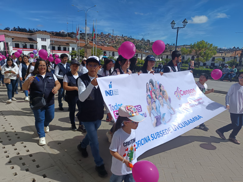 Amazonas se suma al gran pasacalle nacional "Todos Sumamos perú" rumbo a los Censos 2025.