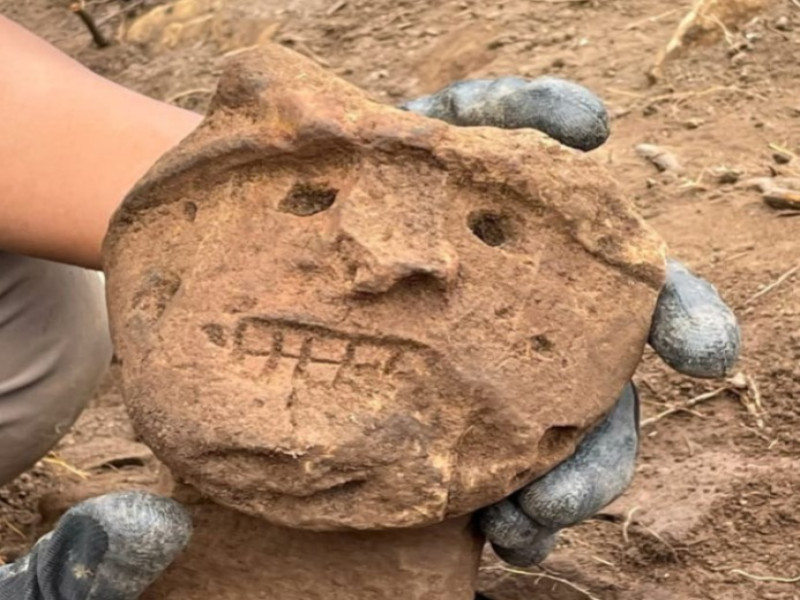 UNTRM descubre cabezas clavas y más de 200 estructuras prehispánicas en Ollape.