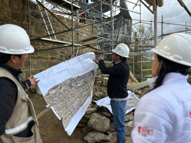 78% de avance en la recuperación del muro colapsado de Kuelap.