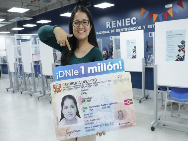 Nuevo DNI electrónico 3.0 alcanza el millón de usuarios en Perú.