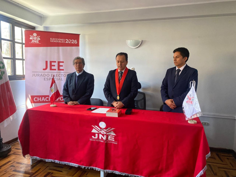 Se instaló el Jurado Electoral Especial de Chachapoyas para las eEecciones Generales 2026