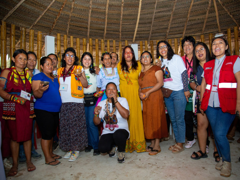 Mujeres lideresas y sabias Awajún se fortalecen para guiar comunidades libres de violencia.