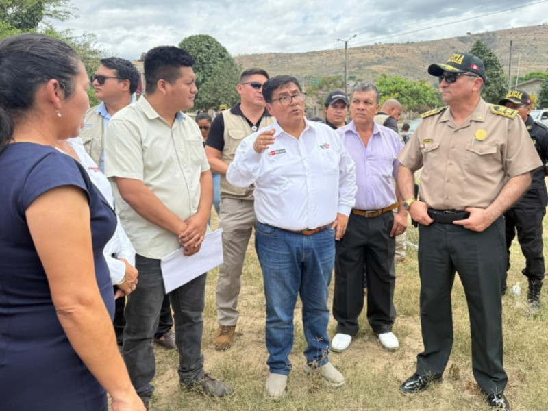 Ministro del Interior visita terreno de futura Escuela Policial en Amazonas