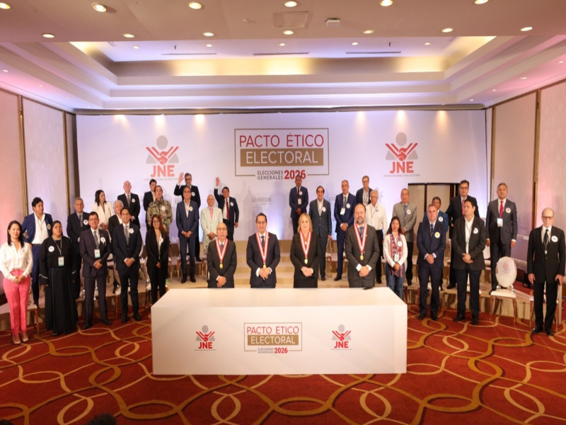 29 organizaciones políticas suscriben pacto ético electoral del JNE para las Elecciones 2026
