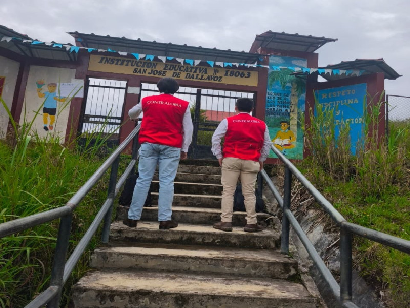 Contraloría inicia operativo de control en colegios de Amazonas para garantizar servicios educativos del año escolar 2026